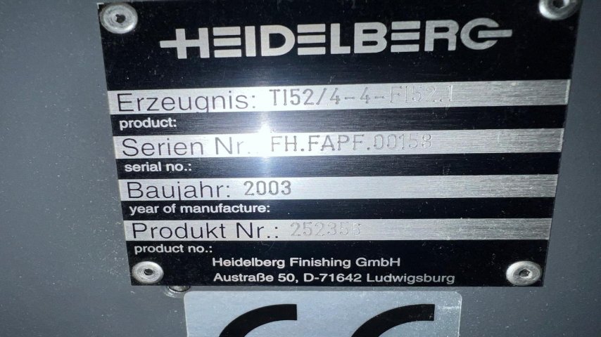 Heidelberg Stahlfolder, TI 52/ 4-4-F 155.1